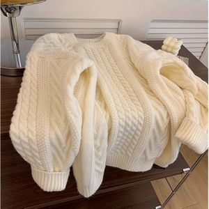 Vrouwen Elegante Trui - Zachte Lange Pullover, Losse Pasvorm voor Dagelijks en Formele Outfits, Chique , Comfortabele Kleding met Ronde Halslijn, Duurzaam Gebreid