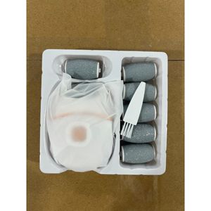 1 oplaadbare elektrische voetvijl met zes verwisselbare , 400mAh lithiumbatterij, USB-opladen, draagbaar en gemakkelijk te gebruiken