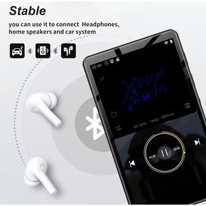MP4-speler met WiFi, 3,6-inch volledig touchscreen muziekspeler met , e-book MP4-speler met apps, FM-radio