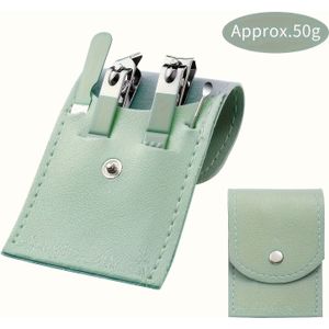 Professionele Roestvrijstalen Nagelknipper Set - Duurzaam Voetverzorgingsgereedschap met Draagtas voor Thuis en Reizen - Manicureset met Opvouwbare Etui