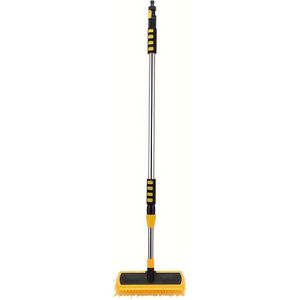 Xhuangtech Extendable Multipurpose Brush With Water System, Durable Plastic, Adjustable Long Handle For Vehicle Cleaning