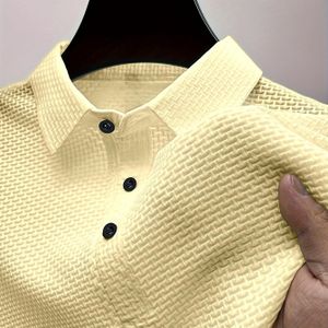 Heren Casual Zomer Korte Mouw Overhem - Lichtgewicht 150g/㎡ Polyester, Knopen met Borstzak, Kleur, Gladde Textuur, Perfect voor Casual Kleding