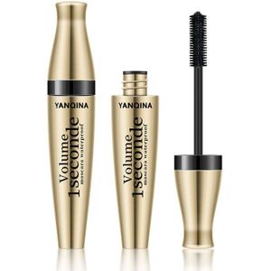 2 stuks-Zwarte Mascara - Langhoudend, Volumineus & Krullend, Veegvast Slanke Wimperkruller Make-up Gereedschap, Geschikt voor Alle Huidtypes, 3D Mascara met Siliconenpunt