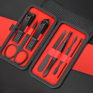 7/24-delige luxe manicure- en pedicureset met reisetui - roestvrijstalen nagelknippers, nagelriemtang en hand- en voetverzorgingsnagelriemknippers