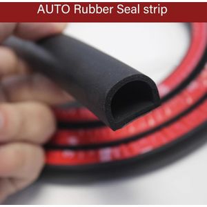 8m Rubberen Afdichtstrip voor Auto- & Vrachtwagen Deuren - Geïsoleerd, Waterdicht, Past op Koffers & Motorkappen