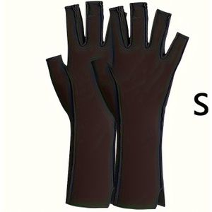 2 stuks/1 paar Lange Stijl Compressiehandschoenen voor Vrouwen en Mannen, Polssteun Vingerloze Handschoenen, Touchscreen Handschoenen voor Dagelijks Gebruik