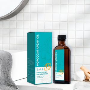 100ml Marokkaanse Arganolie Haarverzorging Essentiële Olie - Hydraterend, Split End, Normaal Haartype, Unisex, Natuurlijke Ingrediënten, Geen Parabenen, Geen Sulfaaten