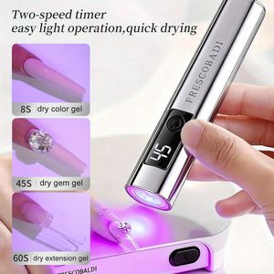 Mini Oplaadbare LED Nagellamp voor Gel Nagels - Sneldrogende LED Nagelkunst Machine met LCD Display, Draagbare LED Nagellamp voor Thuis & Salon Gebruik
