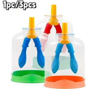 1/3 stuks Longgasuitwisseling onderwijsmodel experimenteel apparaat Menselijke longademhalingssimulator Willekeurige kleur