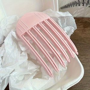 Pluizige Haarwortel Plastic Kam Haarclip Voorhoofd Pony Styling Luie Spoorloze Haarclip