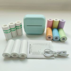 Wireless Mini Printer Set - Draagbare Thermische Etiketteprinter, 203dpi, Perfect voor Notities, Journaals & DIY Projecten, USB/Batterijgevoed, Ideaal Cadeaupakket