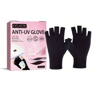 2 Stuks Nagelbeschermingshandschoenen - UPF 50+ Anti-handbeschermers voor Gel , Blackening & Styling, Niet-toxisch & Alcoholvrij, Past Op Alle Nagelgroottes, Nagelkunst Accessoire