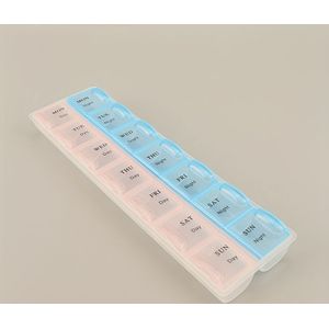 7-day Pill Organizer - Transparent Plastic Medicine Box With Day & Time Compartments, Food-safe Design For Daily Medication Storage, Pill Box