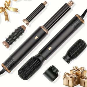 Haarstyler Hot Air Brush Multifunctionele Krultang en Stijltang Elektrische Haarkruller Haarborstel