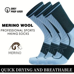 paar heren sport vrijetijd bergwol sokken, sneldrogend en warme wol met schokabsorberende eigenschappen