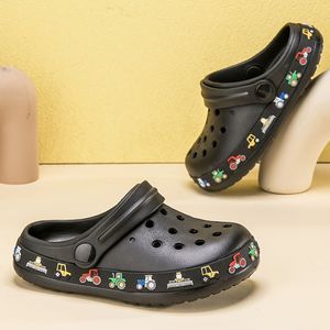 Bamenmeet Casual cartoon comfortabele klompen voor jongens meisjes, ademende lichtgewicht antislip klompen voor de zomer