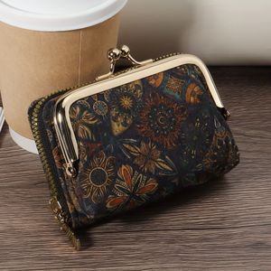 Vibrant Floral Wallet For Women – Golden-trimmed Credit Card Holder With Multiple Slots, Large Capacity Coin Purse & Clutch, Elegant Handbag With Zipper Closure, Everyday Use, Card Holder Wallet