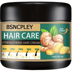 30g/60g Gember Haarverzorgingscrème, Verzachtend en Hydraterende Hoofdhuid Massage Essence Conditioner voor Mannen en Vrouwen