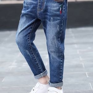 Jongens' Slim-Fit Regular Jeans met Zakken - Casual Kleur Denim Broeken voor Lente/Herfst, Comfortabel & Stijlvol voor Casual Kleding, Klassiek Zakontwerp, Duurzame Stof