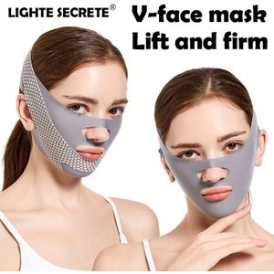 LIGHT V-Gelaat Lifting Masker - Verbeterd Ontwerp voor Vormgeving & Versteviging, Vermindert Nasolabiale Vouwen, Inclusief Compressieband, LIGHT