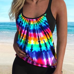 Plus Size Tankini Swimsuit Set For Women