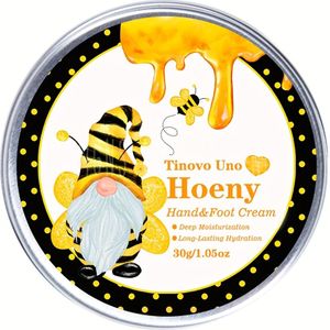 Handcrème met Honing 30g, Geschikt voor Droge Voeten en Handen, Hydraterend en Voedend, Perfect Kerstcadeau