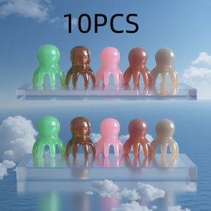 5/10 stuks 5-kleuren Octopus-Head Massage Kam met Gladde Afgeronde Oppervlakte, Ergonomisch Ontwerp & Comfortabele Grip - Ideaal voor Dagelijkse Ontspanning, Stress, Massage Tools