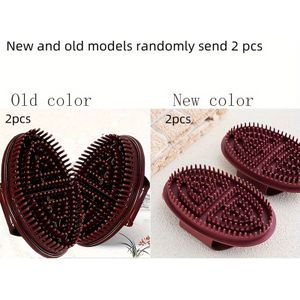 2 stuks Chakra Massage Borstels, Handmatig Volledig Lichaam, Hypoallergeen, Non-Alcoholisch, Dubbelzijdig Ontwerp, Handmatig Massage Tool, Geen Batterij Vereist, voor Persoonlijk Gebruik