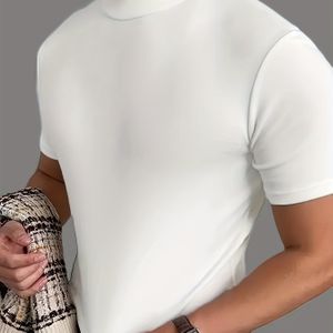 Herensweatshirt met halvhoog hals en kleur