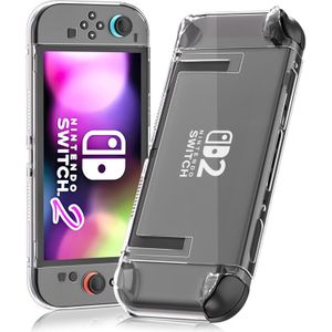 Geschikt voor Nintendo Switch 2 Kristalheldere Beschermhoes, -Val Schaal Compleet Set Accessoires met Afneembare Joystick