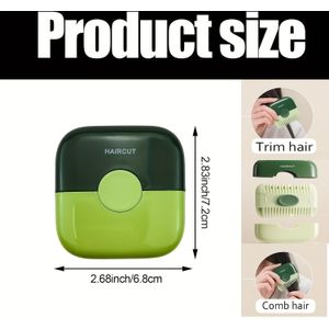 1pc Haar Trimmer, 2 in 1 Haar Scheermes Knip Kam Gereedschap, Avocado Haar Kam Haar Clippers voor Vrouwen