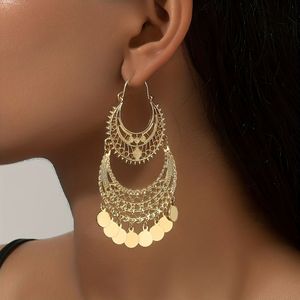 Long Tassel Patterned Earrings In A Vintage Bohemian Style