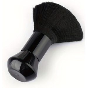 Professional Barber Neck Duster Brush, Hair Cutting Sweep Brush, Salon Styling Hairbrush Tools, 1 Pack Black Hair Cleaning Brush For Hairdressers, Barber Shop Neck Dusting Brush