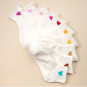 10 Paar Multikleurige Hartjesokken - Comfortabele en Stijlvolle Dagelijkse Essentials