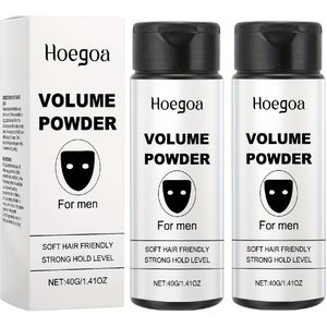 Een en dubbele verpakking voor heren, styling haarpoeder, geen was, pluizig oliecontrole, verfrissende niet- haar, langdurige houdbaarheid