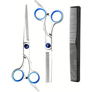 Professionele haarknipschaarset, roestvrijstalen haarknipschaar Uitdunschaar Scherpe messen Kapperkapsel voor dames heren
