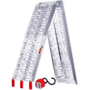Access Ramps Foldable, Ramps Loading Ramps Heavy Duty Galvanised, Trailer Ramp Anti-slip For Motorbike Lorry Car
