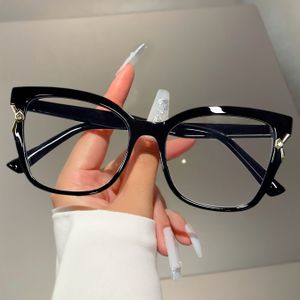 Dames Vintage Bril - Non-Fashion Bril met Rond Montuur, Rood