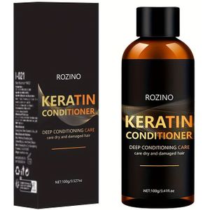 ROZINO Keratine Haarconditioner - Snelle Ontklitting & Splijtende Uiteinden, Oliecontrole, Diepe Hydratatie, Geschikt voor Alle Haartypes, Mannen & Vrouwen, Gladde Flesontwerp, Verrijkt met