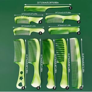 10 stuks/Onbreekbare Dikke Plastic Oxford Kom Set, Praktische Haarborstel Kit voor Thuisgebruik