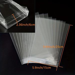 50pcs Clear Plastic Cellophane Bags With Golden Twist Ties - Ideal For Party Favors, Candy, , Popcorn, Desserts & Bakery Items - & Packaging For Small Businesses