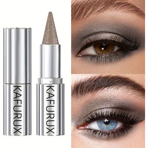 KAFUX Sparkle Grey Oogschaduwpotlood - Waterdicht, Glitterende Glans, Metalen Tube met Dubbelkleurige Gradiënt voor Dramatische Oogmake-up