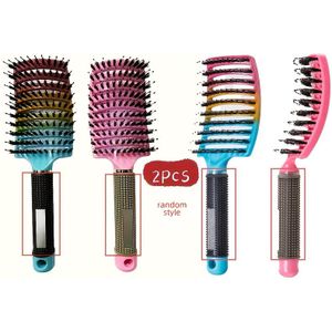 2 stuks Ontwarrende Borstel Haarborste, Oplosbare Kam voor Vrouwen