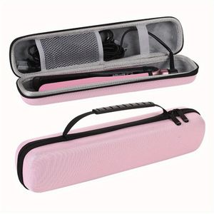 1pc EVA Schil Haarstyling Tool Case, Polyester Voering, Stofdicht Reis Opbergdoos voor Haardrogers, Krultangen, Draagbare Organizer Tas