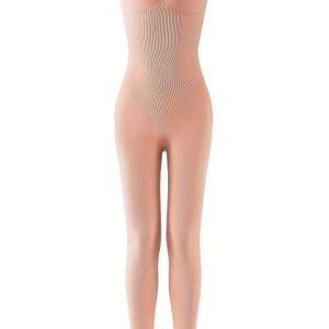 1pc Vrouwen Shapewear Bodysuit, Alleen Handwas, Kleur, Naadloze Constructie
