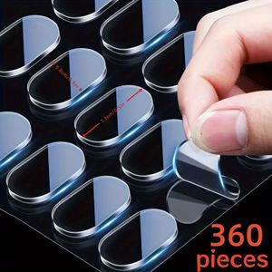 360 Pieces Double-sided Adhesive Mounting Tape - Multipurpose, Seamless, Waterproof, For Wood, Plastic, Glass, Metal - Traceless Strong For Home Decor, Posters, Picture Frames & Office Supplies