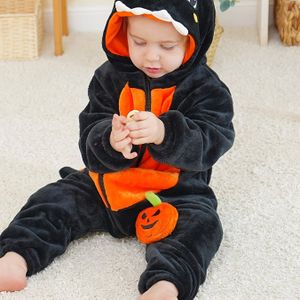 Schattige Pompoen Hoodie Onesie voor Kinderen - Gezellig Polyester, Perfect voor Halloween & Carnaval & Kerstfeesten, Beste voor Kerstmis, Valentijnsdag Top