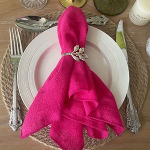 6 Stuks Servet, Kleur Servetdoek, Natuurlijke Zachte Bruiloft Verjaardagsfeest Kerst Thanksgiving Servetten, Kamerdecoratie, Eetkamertafeldecoratie