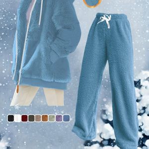 Nieuwe Herfst-Winter Mode Kleur Pluche Broek Set