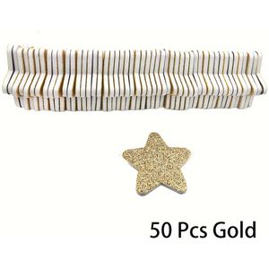 50st Stervormige Nagelvijlen - Kleurrijk, Dubbelzijdig Manicure Gereedschap voor DIY & Salon Gebruik, Perfect voor Kerstmis